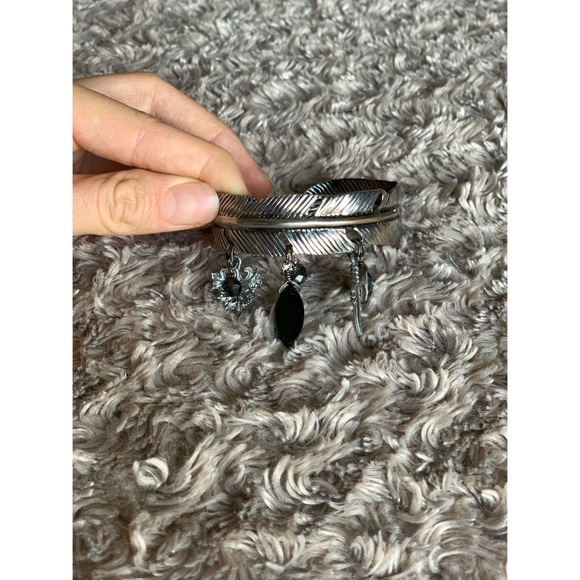 Zuka Feather Bangle Bracelet - Picture 3 of 5